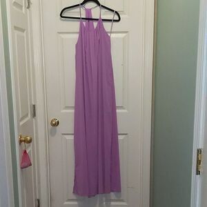 She and  Sky silk lillac long dress Sz M NWT
